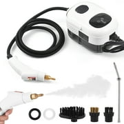 Pristin Cleaner,3 Brush Heads Cleaner Use/Car 2500W Pressure Cleaners Temperature Pressurized Bar Portable Handheld 1100ml 3 Bar Cleaner Temperature Pressurized (White) SAANTE